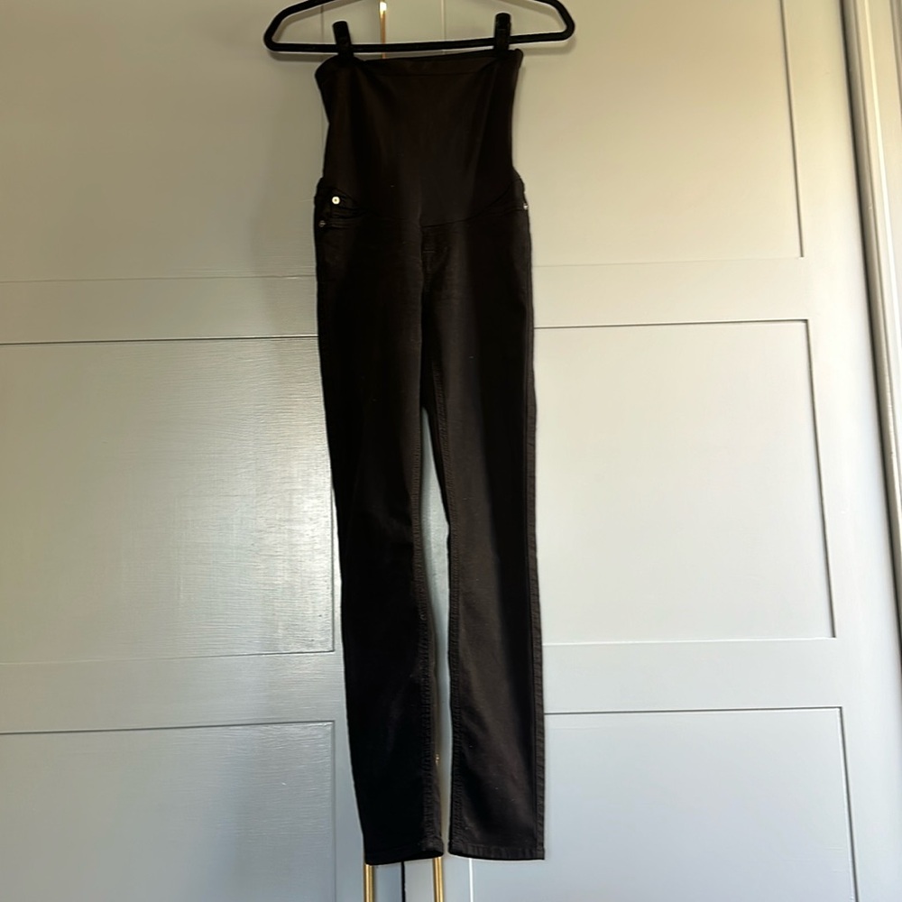 7 For All Mankind Black Maternity Jeans